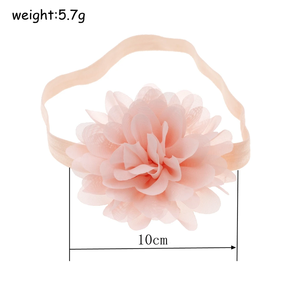 10cm baby Headband Chiffon Flowers Elastic hair band  Boutique DIY Flower baby Girls headwear Children Hair Accessories