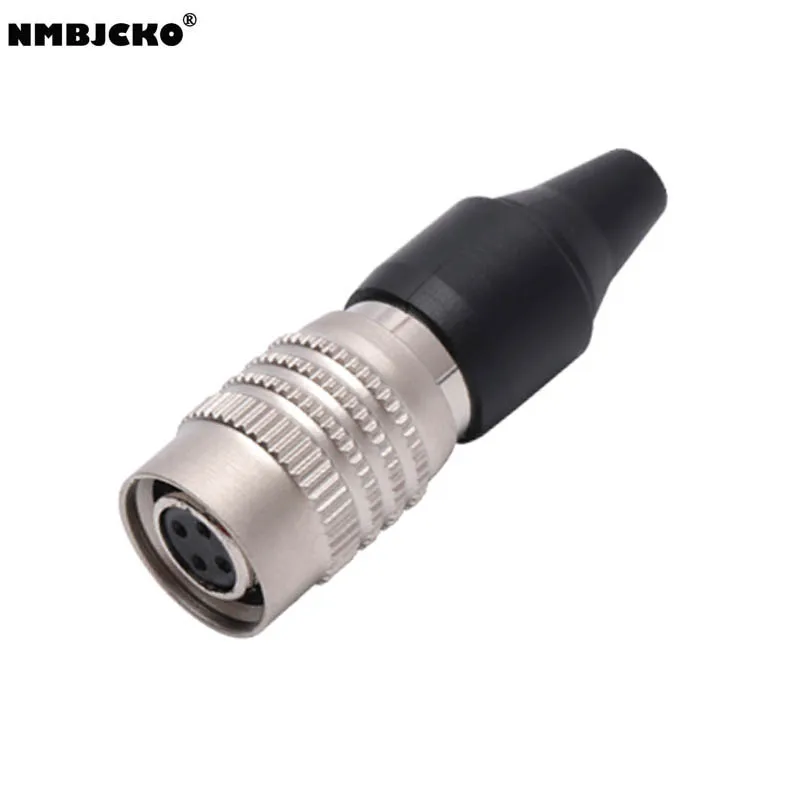 

High quality 20pcs/lot mini 4P xlr male female Audio MIC connector with mini quick locking and deblocking connector