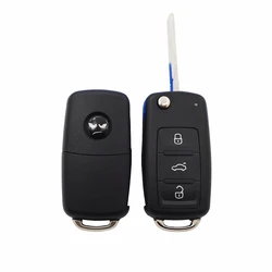 Xinyuexin 2/3 Button Flip Remote Car Key Shell for VW Polo Golf MK6 Tiguan Touareg 202AD for Skoda Rapid Octavia for SEAT Leon