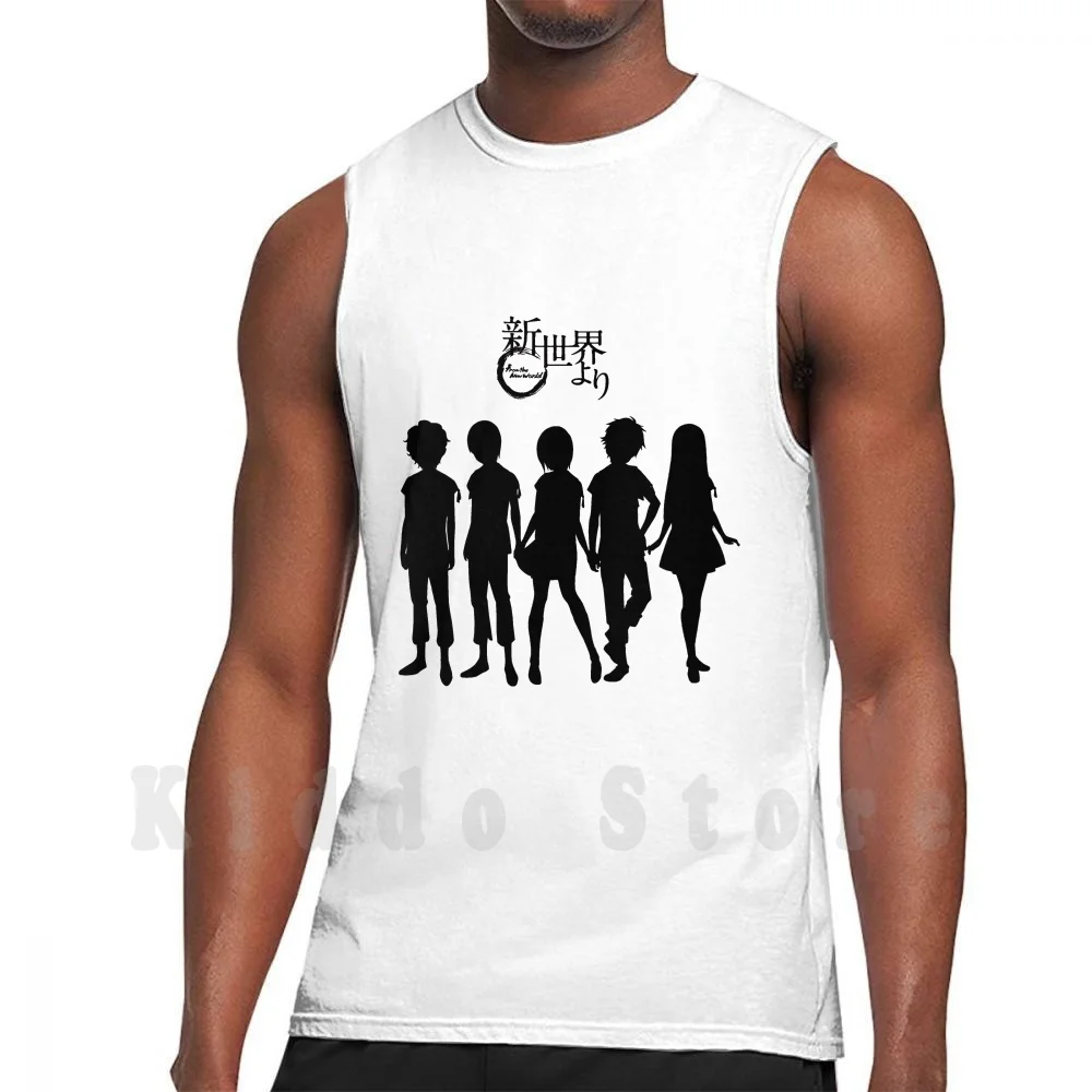 Shinsekai Yori Tank Tops Vest 100% Cotton From The New World Shin Sekai Yori Maria Mamoru Shun Satoru Saki