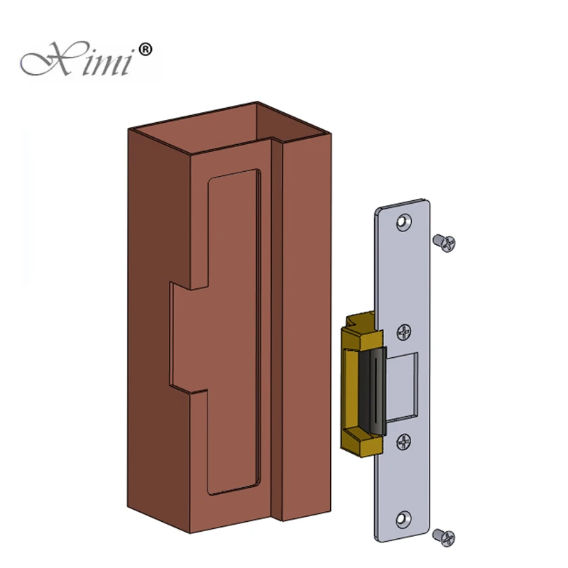 Electric Strike Lock Narrow Type Electric Door Lock for Home Office Wood Metal Door NO Mode Fail Secure DC 12V Access control