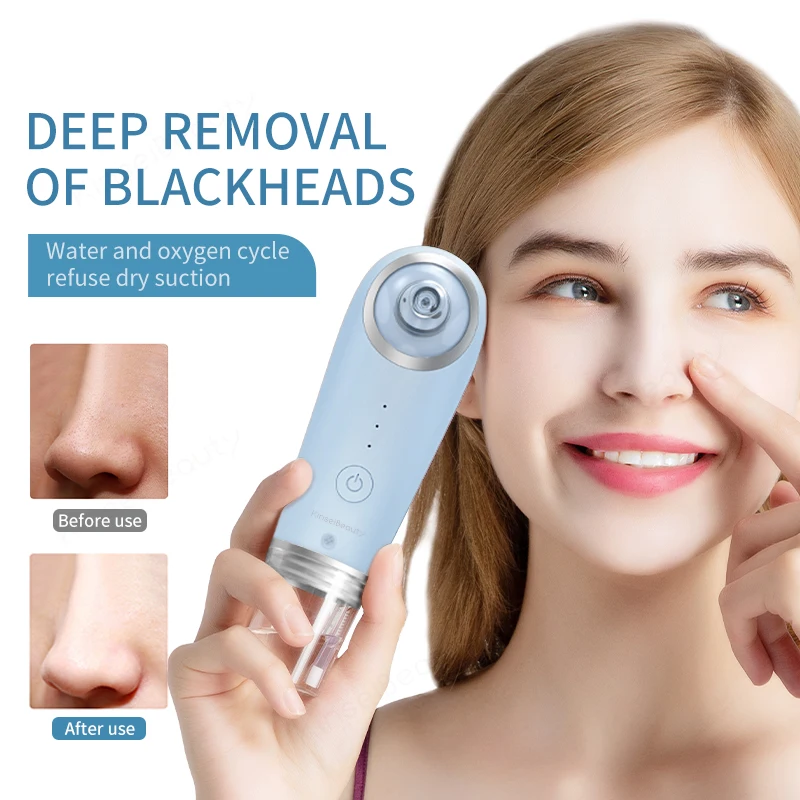 ไฟฟ้าขนาดเล็ก Bubble Pore CLEANER Blackhead Remover Water CYCLE Deep Pore ทําความสะอาดใบหน้าสิวสิวเสี้ยนกําจัดดูด Beauy เครื่องมือ