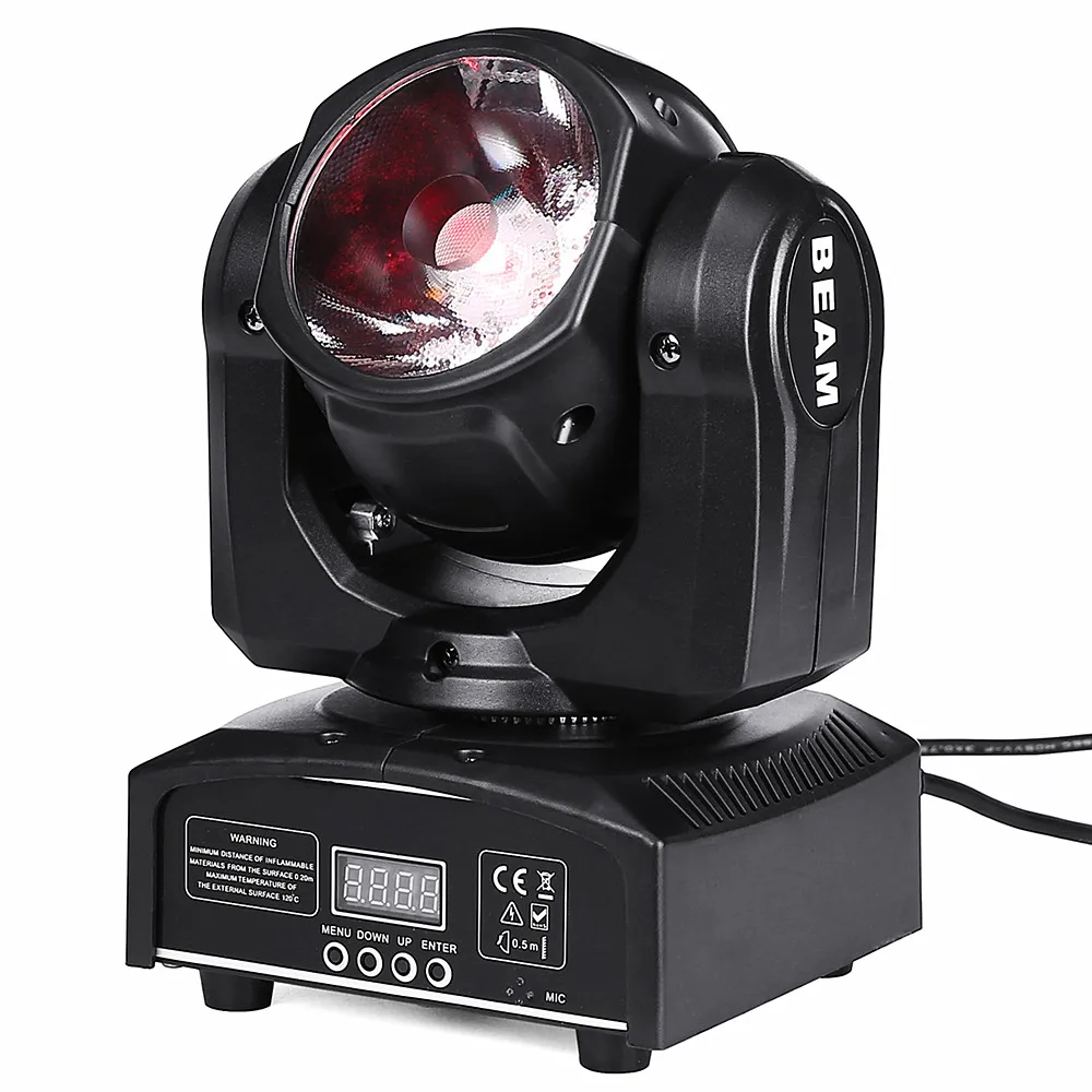 Imagem -03 - Led Movendo Cabeça Feixe de Luz Rgbw Movendo Cabeças Luzes Super Brilhante Led dj Spot Luz Controle Dmx 4in 60w