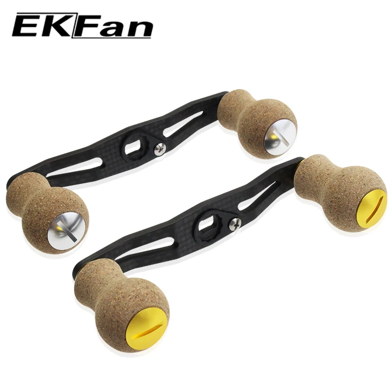 EKFan Mango de Carrete Fibra Carbono con Perilla de Madera para Daiwa - imagen 4
