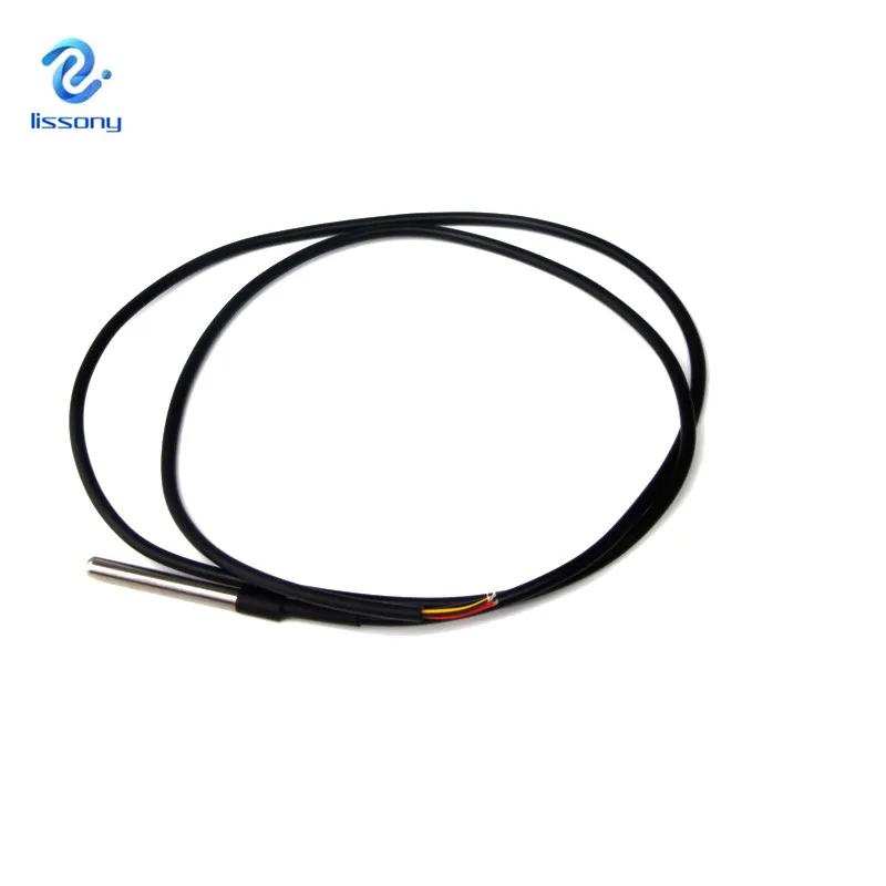 DS1820 Stainless steel package Waterproof DS18b20 temperature probe temperature sensor 18B20 for arduino