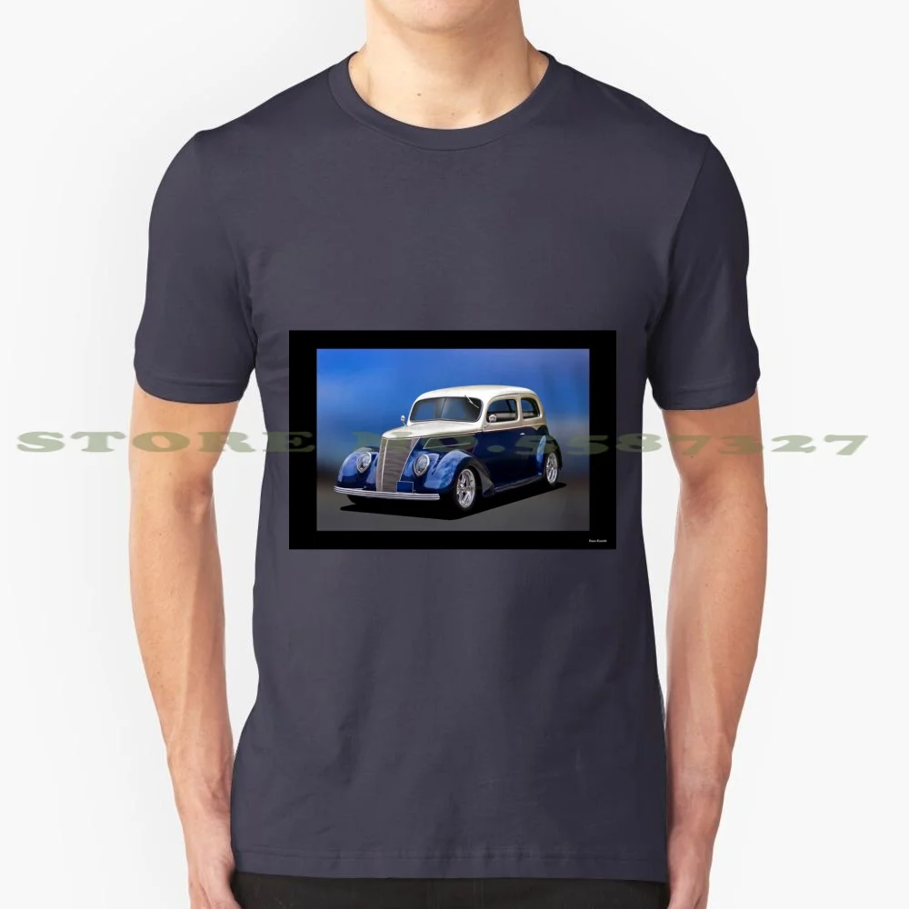 1937 Deluxe Sedan 100% Pure Cotton T-Shirt Automobile Automotive Car Transportation Vehicle Hot Rods Street Resto High