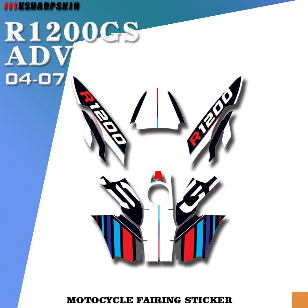 

Personalized modified motorcycle body fairing reflective sticker protector is suitable for BMW R1200GS ADV 2004-2007