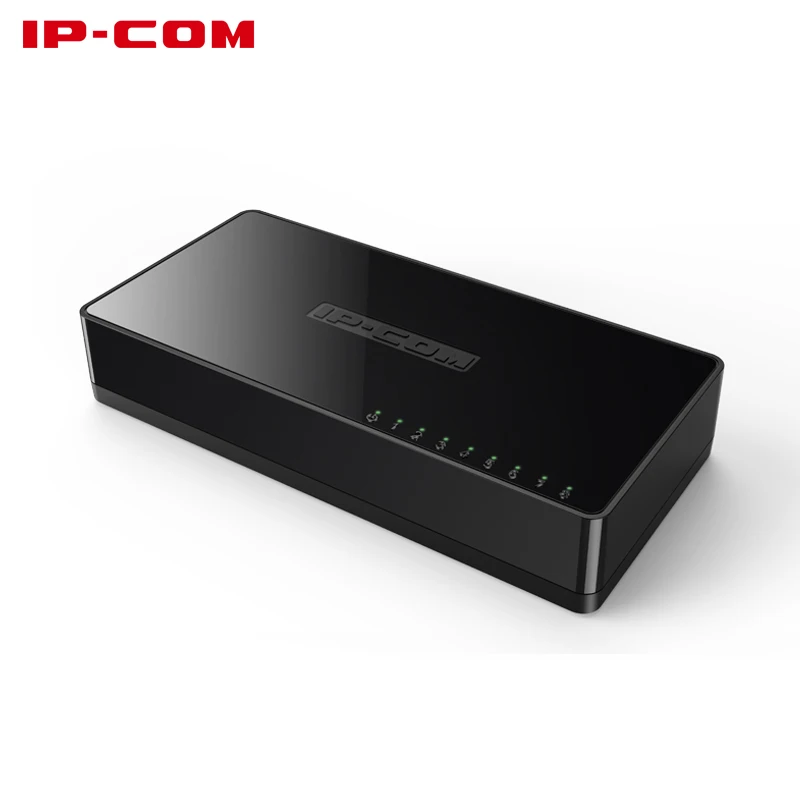 IPCOM F1008-S 미니 네트워크 스위치, 이더넷 스위치 지원, 플러그 앤 플레이, 웹캠 액세스, 8 포트, 10, 100Mbps, 8 RJ45 포트, 10, 100M