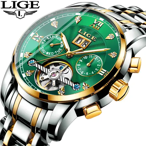 Men's Automatic Tourbillon Business Watch LIGE