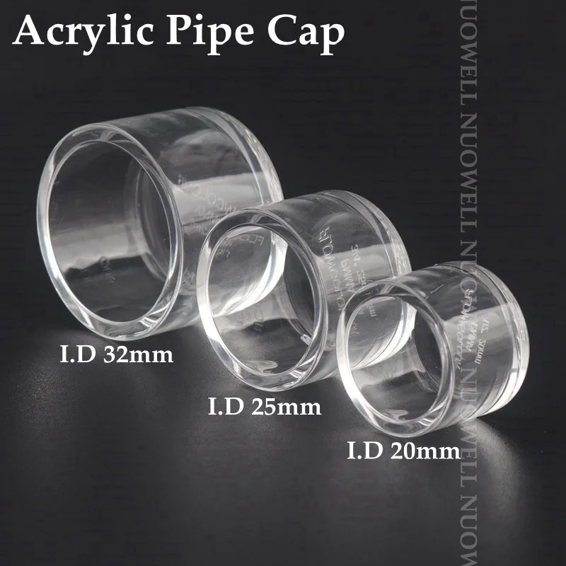 20/25/32mm Acrylic Composite Pipe Fittings Aquarium Fish Tank Joint PMMA Plexiglass Thicken Elbow Tee Straight Connector Tube