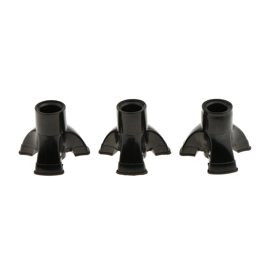 

3Pcs Black Heavy Duty Ferrules Rubber End Bottom Cane Tips Protector Walking Stick Crutch Tip End, 19mm / 22mm
