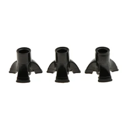 3Pcs 블랙 헤비 듀티 페룰 고무 엔드 하단 지팡이 팁 프로텍터 워킹 스틱 목발 팁 엔드, 19mm / 22mm