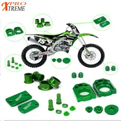 Motorcycle Brake Fluid Reservoir Cover Axle Block Engine Timing Oli Plugs Set For Kawasaki KX250F 2001-2016 KX450F 2009-2016