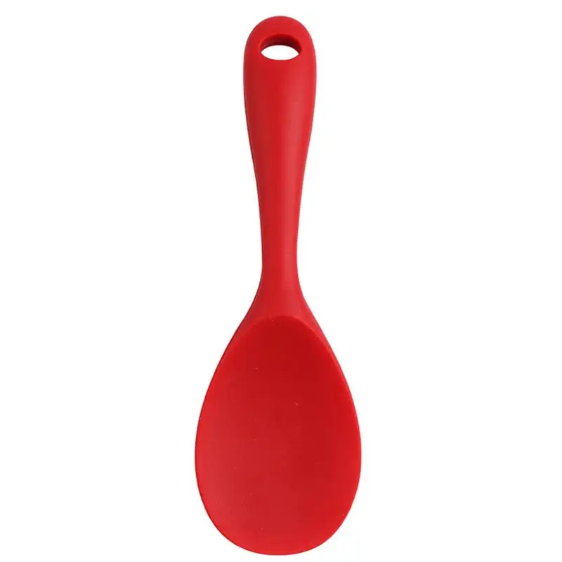 1pc Silicone Rice Paddle Spoon Universal Nonstick Rice Scooper Rice Shovel Creative Non-Stick Rice Cartoon Rice Spoon