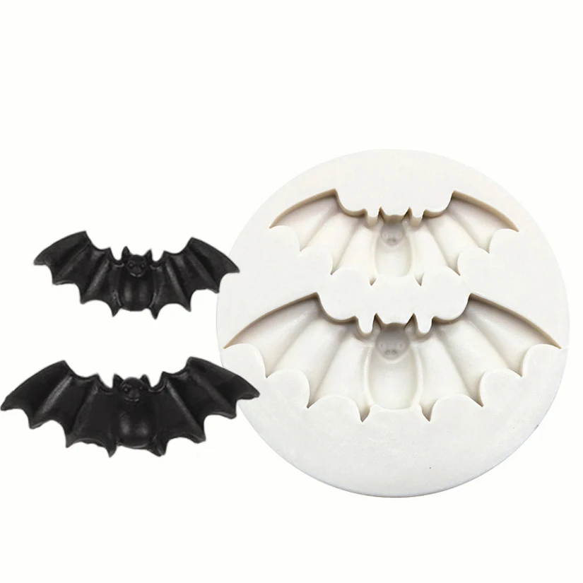 Bat Halloween Silicone Sugarcraft Mold Fondant Cake Decorating Tools Candy Clay Cupcake Chocolate Baking Mold