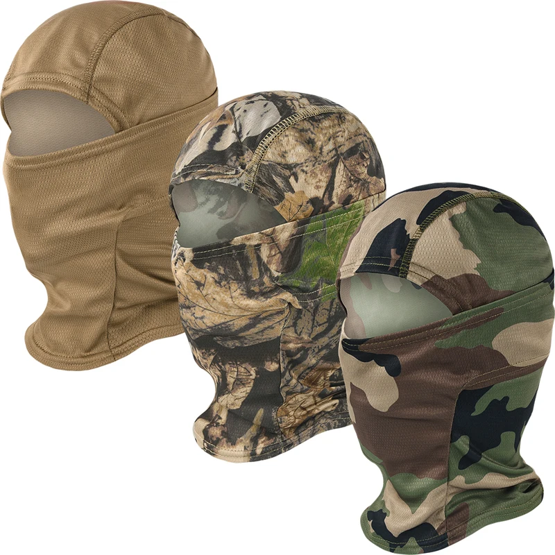 Camouflage Balaclava Full Face Mask CS Wargame Hunting Cycling Sports Helmet Liner Cap Multicam CP Scarf