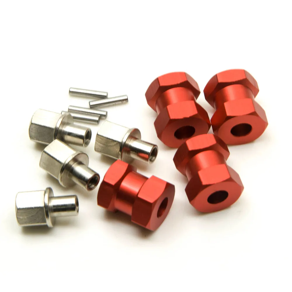 YEAHRUN Aluminum Alloy 12mm Wheel Hub Hex Drive Adapter 15/20/25/30mm Extension for Axial SCX10 Wraith 1/10 RC Car Upgrade Parts