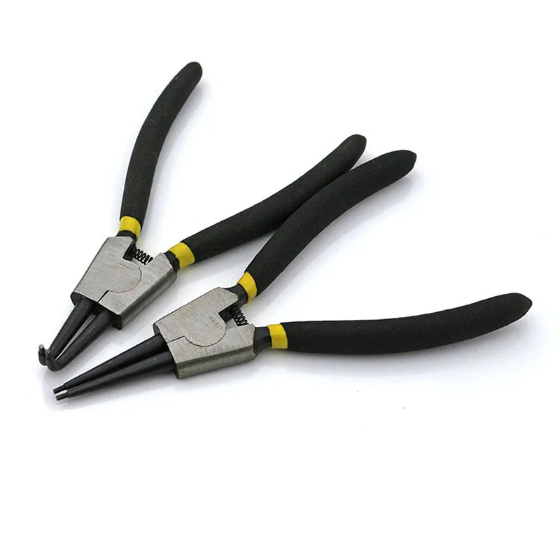 Circlip Plier Snap Ring Plier Spring Pliers Internal External Curved Straight Tip Circlip Snap Ring Plier