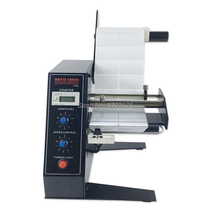 Auto Label Dispenser Device Automatic Sticker Separating Machine 1150D NEW Digital Control 4-140mm Label stripping machine