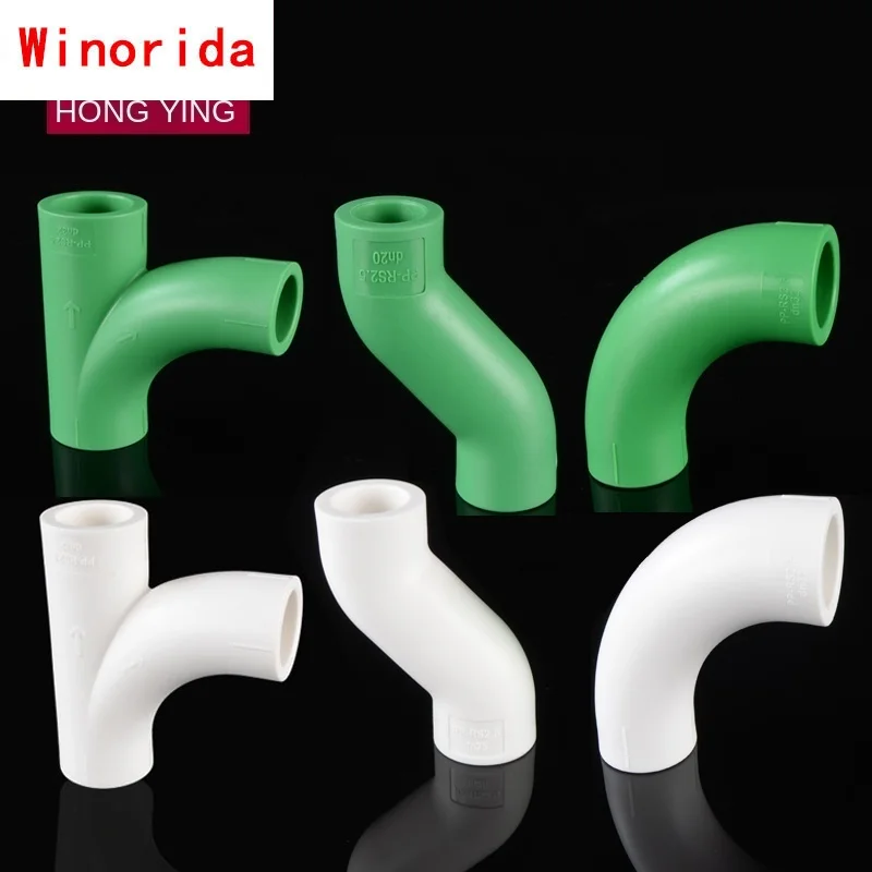 Ppr Elbow Tee Elbow S Bend 1/2IN 3/4IN 1 Inch 20/25 / 32ppr Water Pipe Pipe Hot Melt Joint Fittings