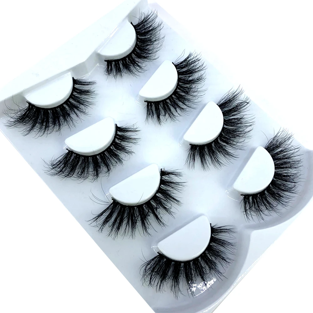 HBZGTLAD 4 Paar Natürliche Falsche Wimpern Lange 3D Nerzwimpern Wimpernverlängerung Nerzwimpern für Schönheit – Detail 11