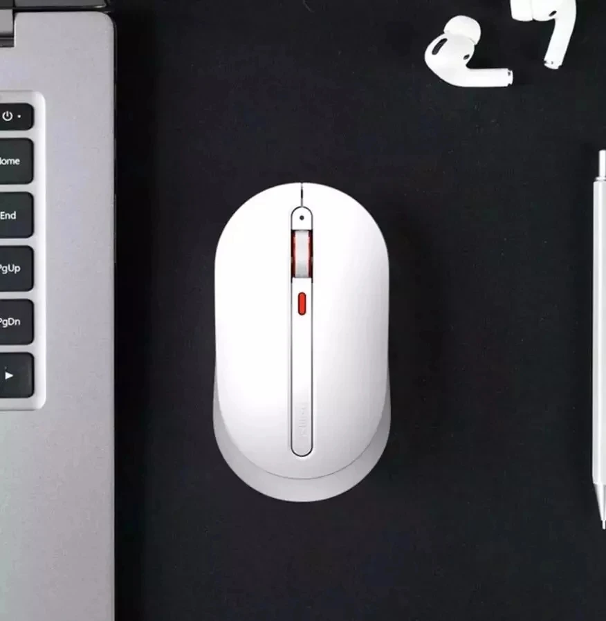 الأصلي Xiaom MIIIW المحمولة الماوس عن بعد اللاسلكية البصرية RF 2.4GHz 1600 ديسيبل متوحد الخواص وضع USB توصيل الكمبيوتر ويندوز 7 / 8 / 10 XP