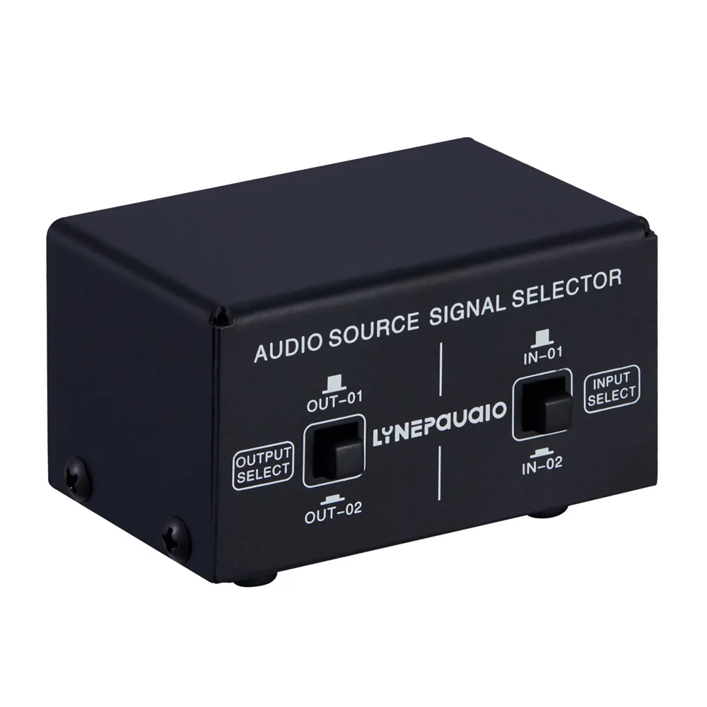 

2 in 2 out audio source signal selection switcher earphone speaker switcher manual switch output lossless