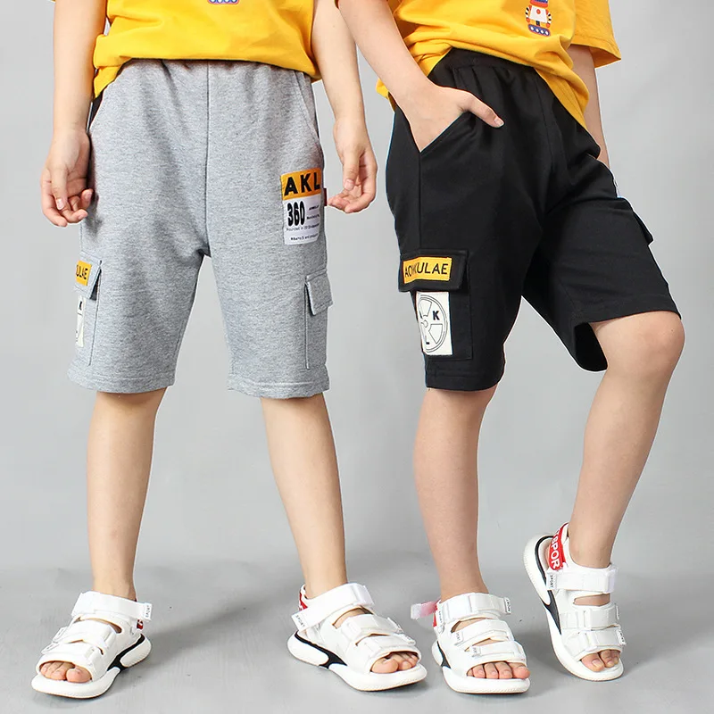 IENENS Boys Shorts Bermudas Child Breathable Summer Clothes Kids Baby Boy Casual Cargo Shorts 5-14 Years Sports Pants