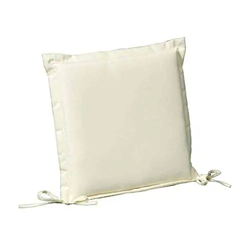 Papillón 8097000 chair pad 43x43x5 cm. Beige covers removable and washable