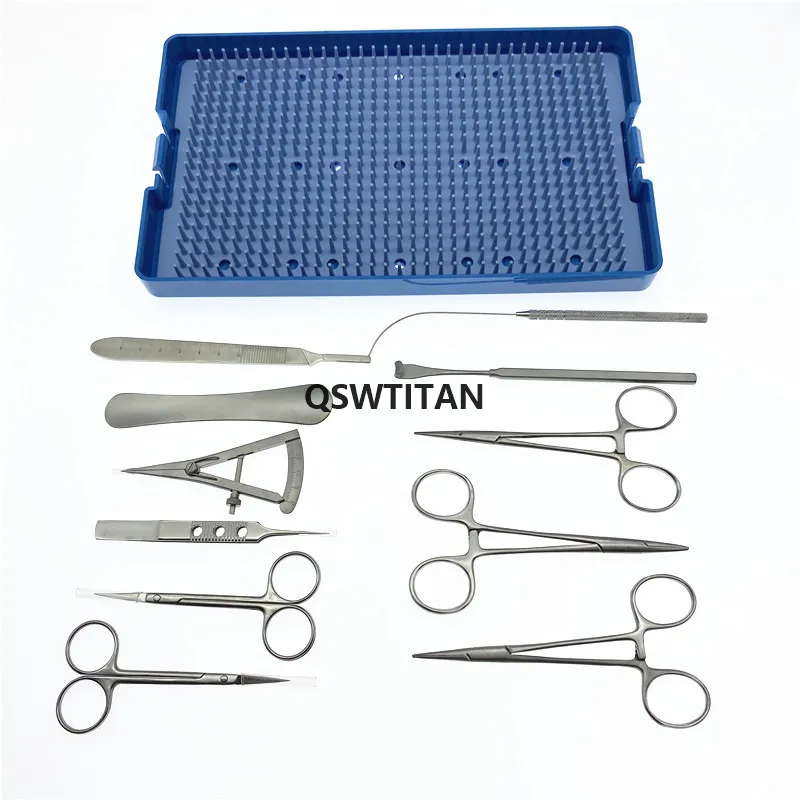 Stainless steel Double eyelid surgery set scissors Needle holder Hemostatic forceps Cosmetic plastic surgery instrument