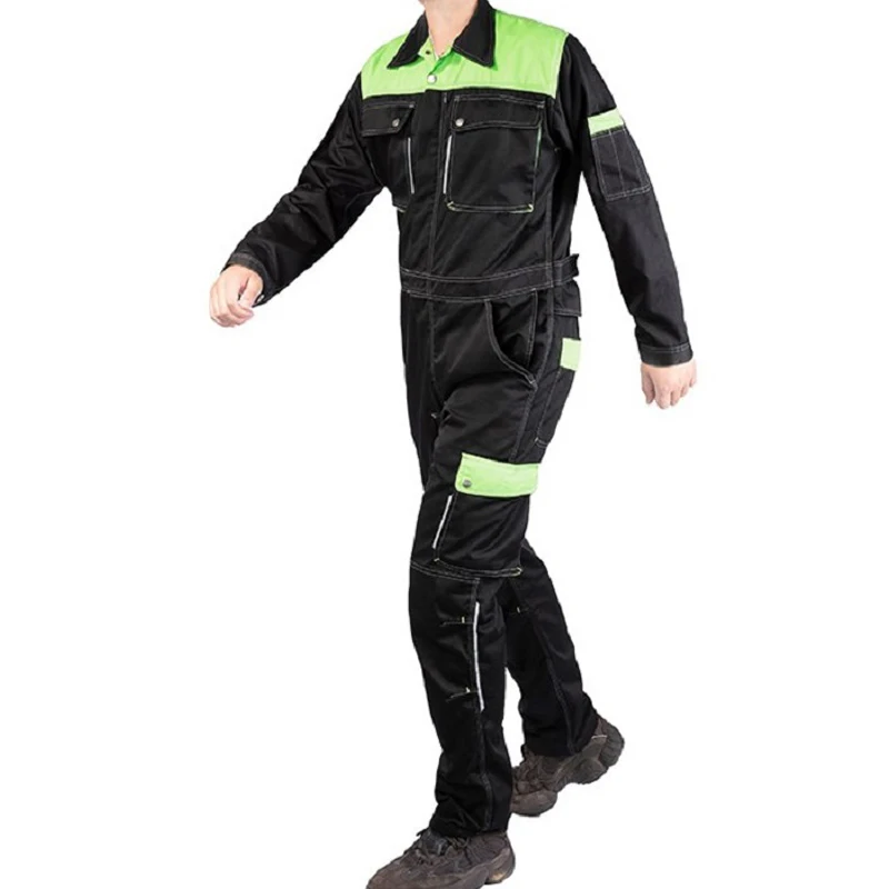 Functional Welding Suit Coveralls Wear-Resistant Jumpsuit Labor Insurance Auto Machine Repairmen Uniform Multi Pockets Overalls