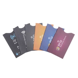 5PCS New Anti RFID Wallet Blocking Reader Lock Bank Card Holder Sleeve Skin Case Covers Protection Bank Card Credit Card Case