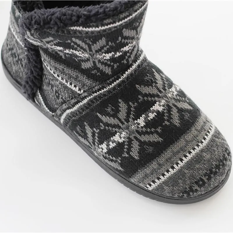 Winter Women Slippers Cotton Home Shoes Couples Lovers Wool Warm Plush Indoor Floor Slippers Non-slip Men Soft Shoes
