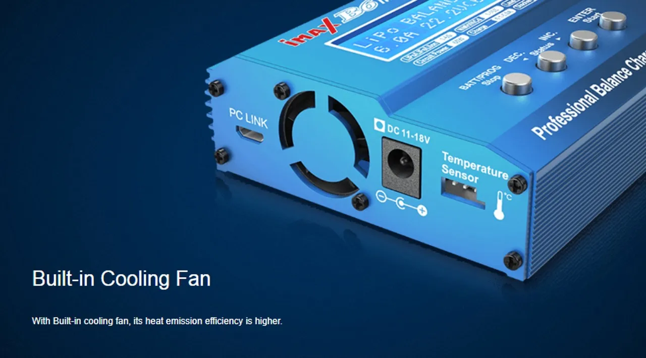 شاحن تفريغ صغير من SKYRC طراز IMAX B6 لطائرة مروحية RC إعادة الذروة NiMH NiCD LiHV NiCd PB شاحن بطارية ليثيوم أيون