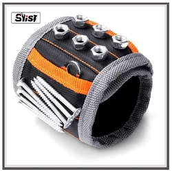 Magnetic Wristband, for Dad, with Strong Magnets for Holding Screws, Nails, Drilling Bits, Tool Gift for Men