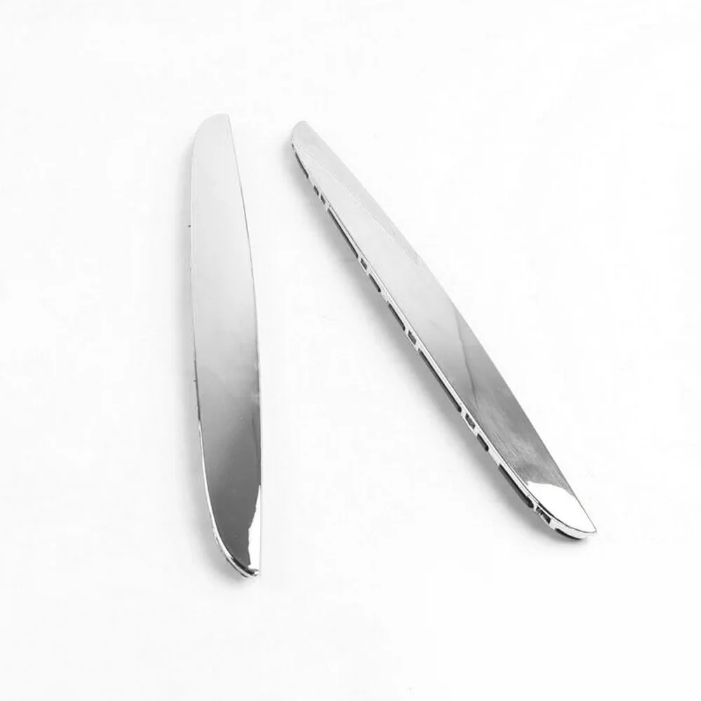 2PCS Right/Left Car Hood Chrome Trims Above Kidney Grille For BMW E90 E91 325i 330i 328i 06-08 51137117241&51137117242