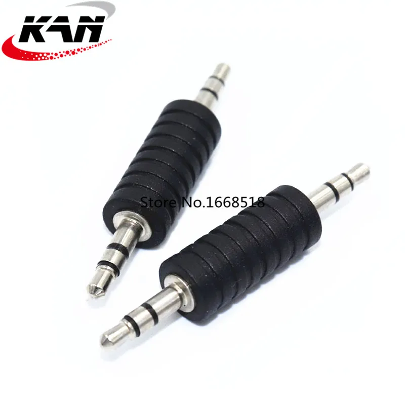 5pcs Mini Black 3.5mm Stereo Male To 3.5mm Male Headphone Audio Adapter Jack Coupler Connector Best Price