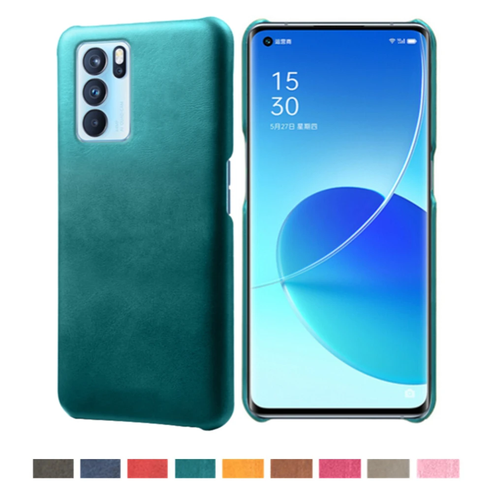 

Slim Vegan Leather Cover for Oppo, Luxury Case for OPPO Reno 6 5 Pro Plus 5Z K9 F19 A93 5G, Oppo Realme 8 X7 Pro Ultra V15 Q3i 5