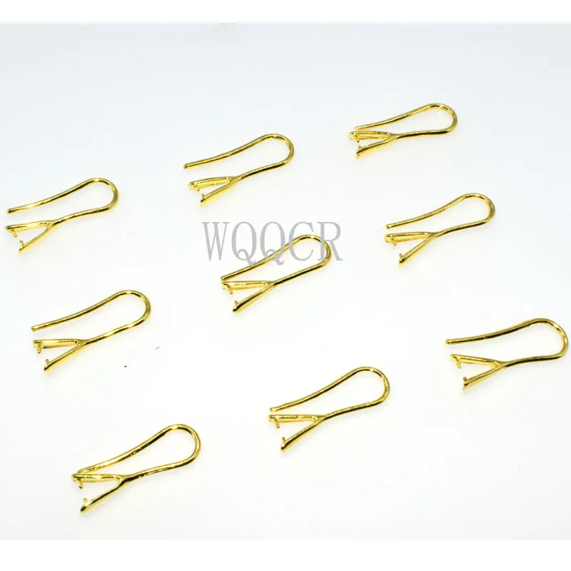 4 color selection Wholesale 10PCS Lot 925 silver/Rose gold/18 K Jewelry DIY Findings Pinch Bail Hook Earring Earwires For Beads