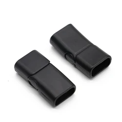 4 개/몫 금속 마그네틱 Clasps 블랙 팔찌 걸쇠 매력 커넥터 DIY 가죽 팔찌 쥬얼리 액세서리 만들기