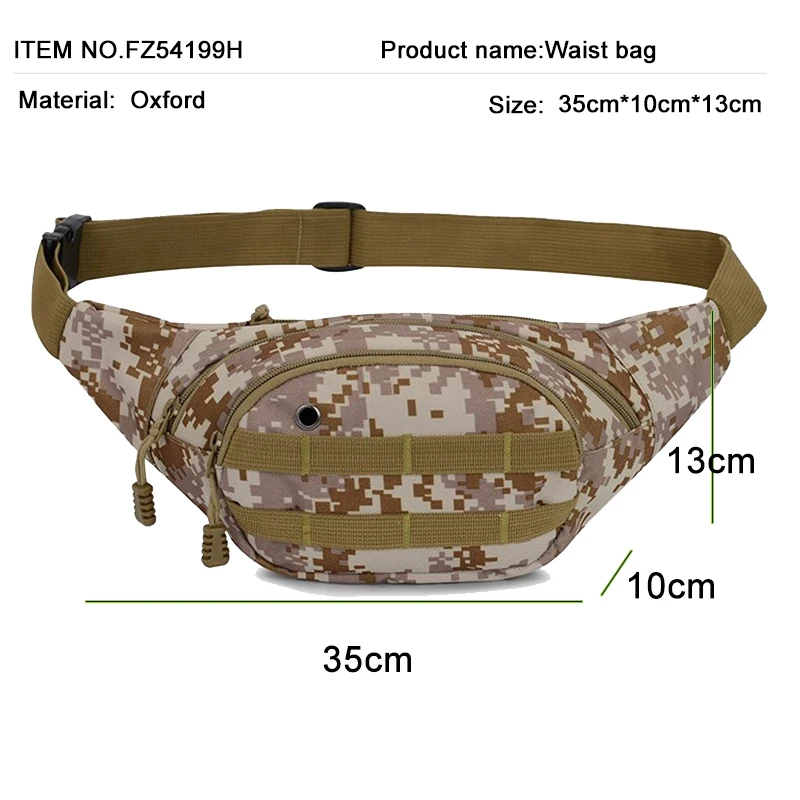 Utility Tactical Waist Pack Outdoor Bag Pouch Military Camping Hiking Waist Belt Bags Camouflage Fanny Pack Chest UBS Bag Bumbag