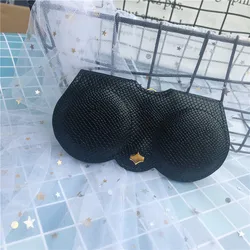 2025 New Eyewear case Serpentine Sunglasses Cases Solid Color Sunglasses Bag Glasses Protective Sleeve PU Leather Glasses Case
