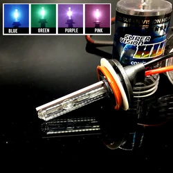 2x 35W HID Xenon headlight Bulb H11 H8 H7 H3 H1 9006 9005 HB3 HB4 white Purple Pink Green Blue 4300K 6000K 8000K xenon Fog Lamp