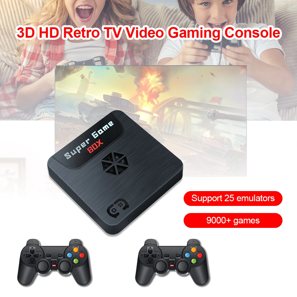 NEW X5S Retro Game Console Player 3D HD TV Video Game Consoles WiFi Super Game Box 64GB For PS1/PSP/N64/DC With 9000+ Games