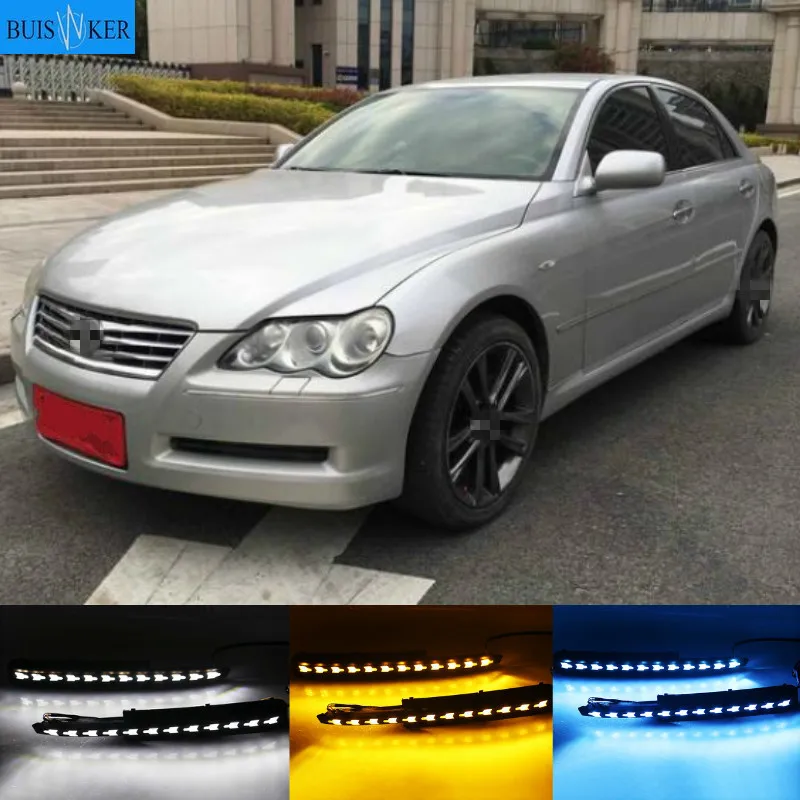 

DRL for Toyota MARK X REIZ 2004-2009 LED DRL Daytime Running Light with Turn Signal Fog Lamp