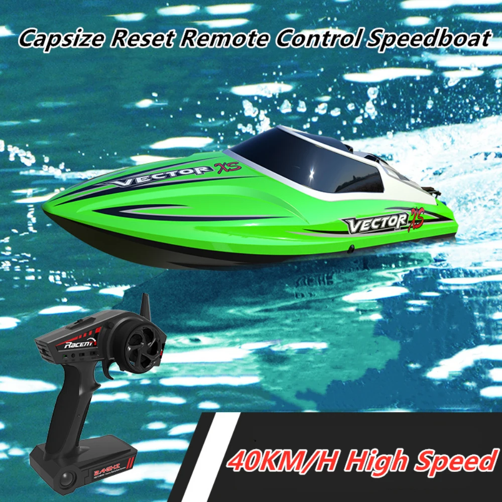 

40KM/H High Speed Racing RC Speedboat Boat Backward Capsize Reset Anti-Collision Fuselage Two Way Navigation Smart RC Boat Model