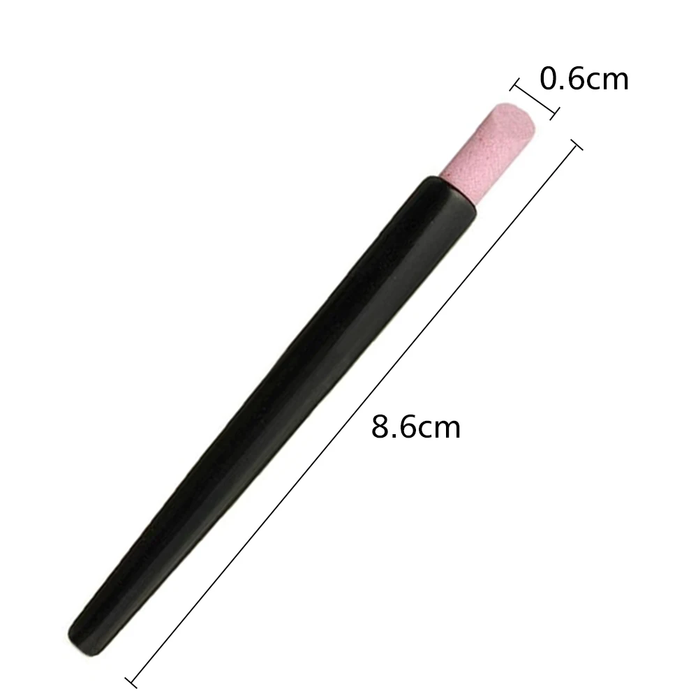 Nail Art Pusher Quartz Scrub Cuticle Remover Stick Nails Grinding Stone Nail Cutter Polishing Pen Manicure Care Tool