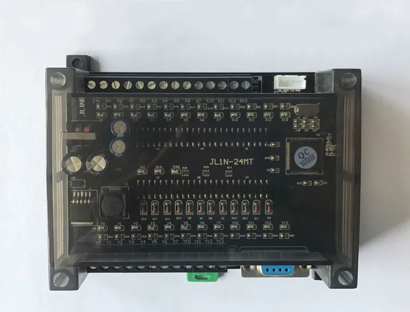 PLC FX1N-24MT + прозрачная оболочка + ПЛК дисплей прямоприводной электромагнитный клапан 12 точек вход 12 точек выход