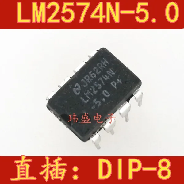 10 peças LM2574N-5.0/5v LM2574N-5.0 dip-8 em estoque 100% novo e original