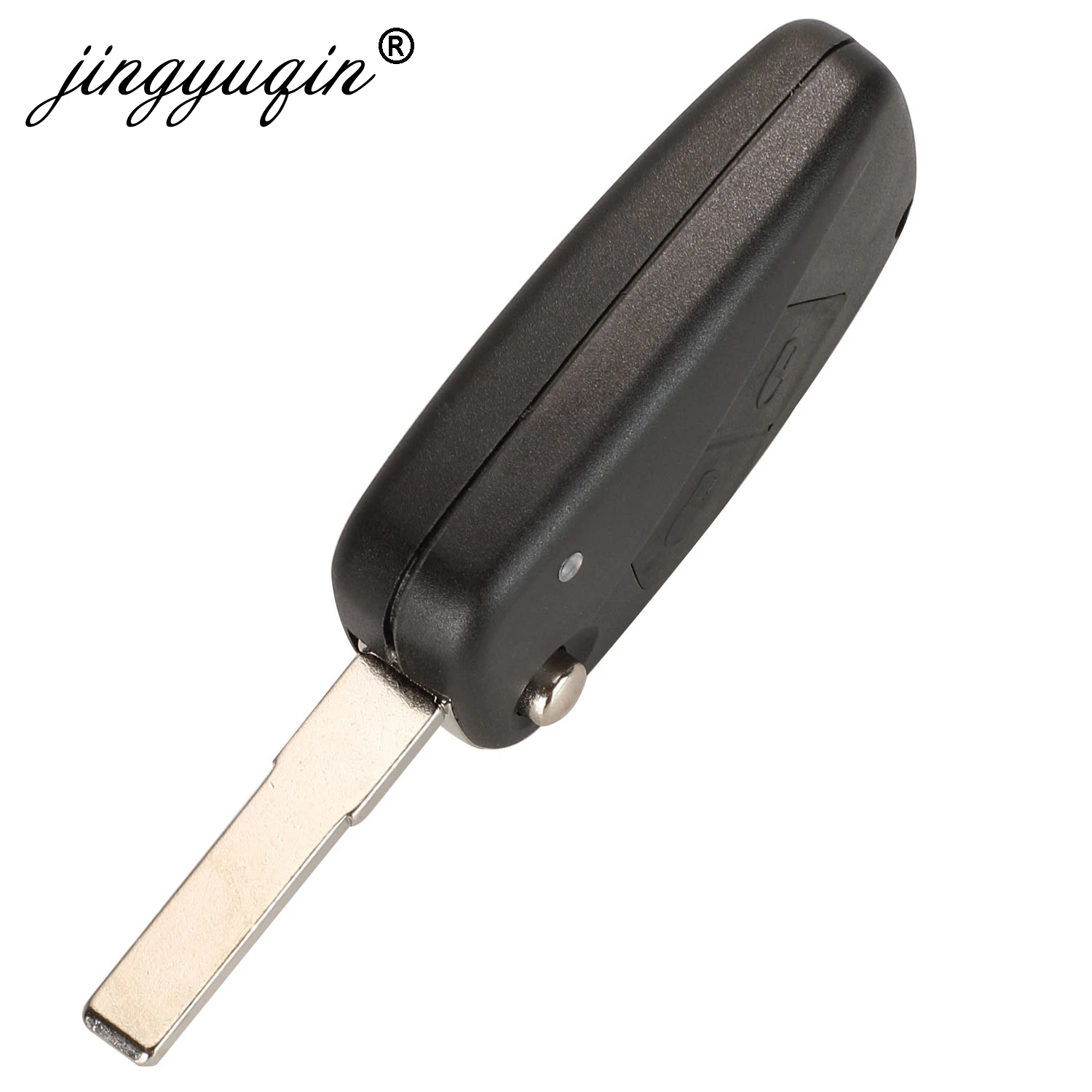 jingyuqin 10pcs/lot New Flip Folding Remote Key Case 3 button black 3 BTN For FIAT 3 button Punto Ducato Stilo Panda